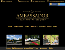 Tablet Screenshot of ambassadortransportation.net